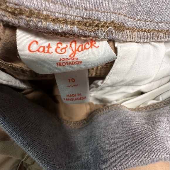 Cat & Jack Boy's Khaki Joggers Size 10 - Picture 8 of 9